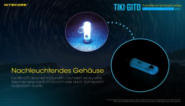 NITECORE TIKI GTID GLOW IN THE DARK BLUE